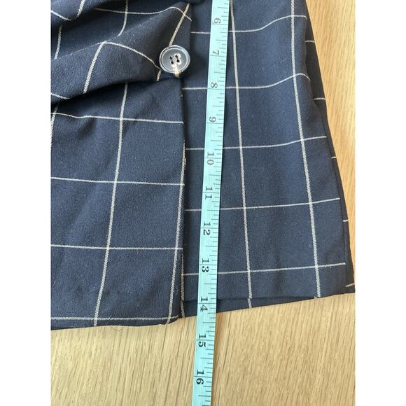 Zara Plaid Rushed Schoolgirl Skort Size Large 2134 - Picture 5 of 6